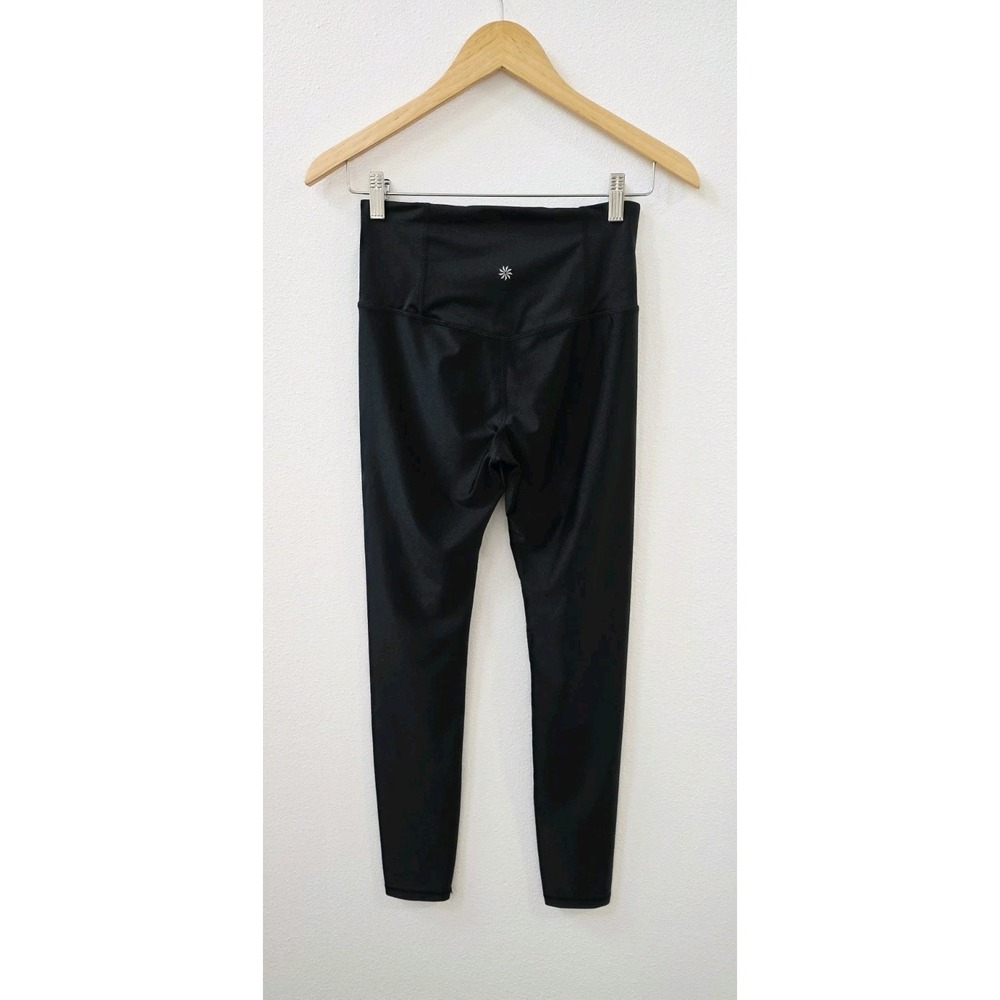 ATHLETA Elation Shine Tight Women's Size Small Black Mide Rise 26.5" Inseam - Picture 3 of 9